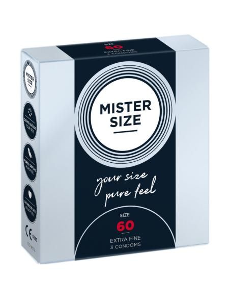 Mister size - preservativos talla xl 60 mm (3 unidades)