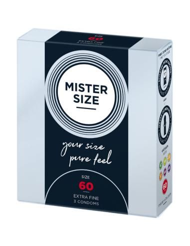 Mister size - preservativos talla xl 60 mm (3 unidades)