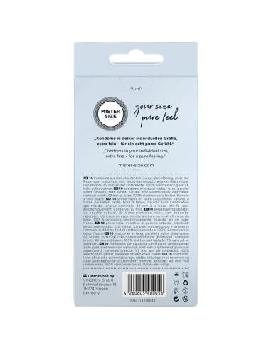 Mister size - preservativos talla s 49 mm (10 unidades)