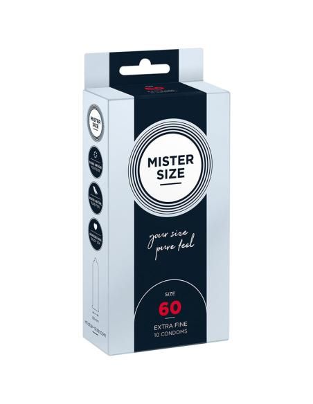 Mister size - preservativos talla xl 60 mm (10 unidades)