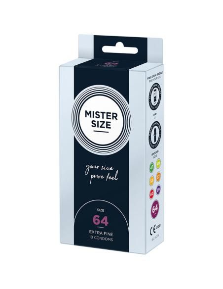 Mister size - preservativos talla xxl 64 mm (10 unidades)