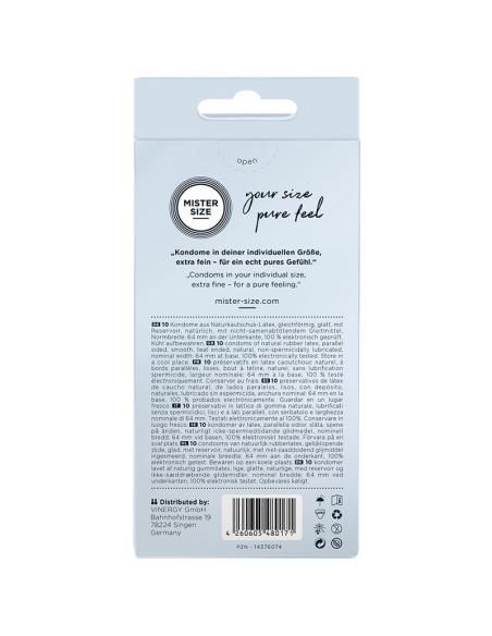 Mister size - preservativos talla xxl 64 mm (10 unidades)