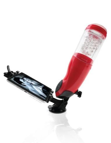 Extreme toyz - pdx mega bator usb masturbador masculino boca rojo