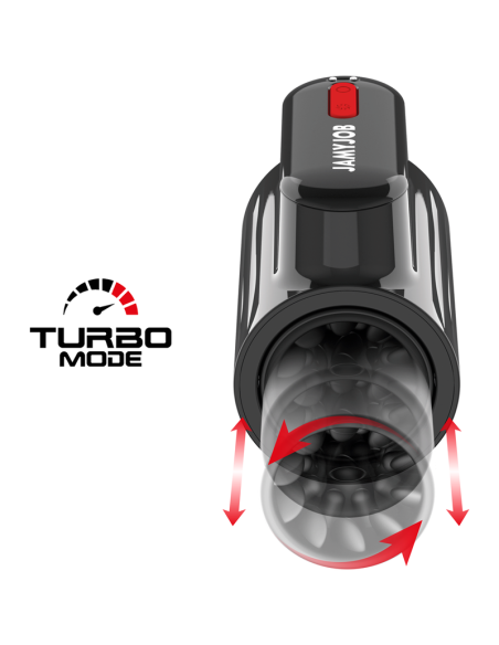 Jamyjob - vortex masturbador turbo con empuje y rotaciÓn 360 up and down