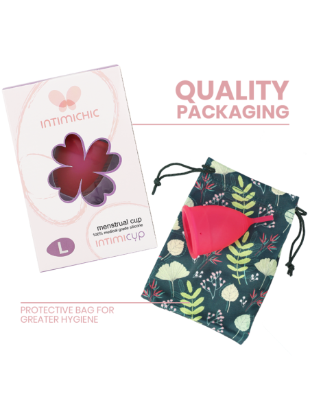 Intimichic - copa menstrual silicona medica - talla l