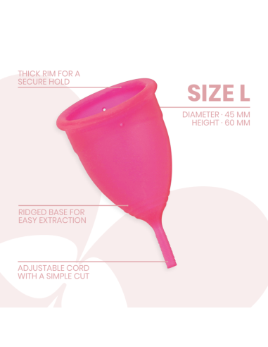Intimichic - copa menstrual silicona medica - talla l