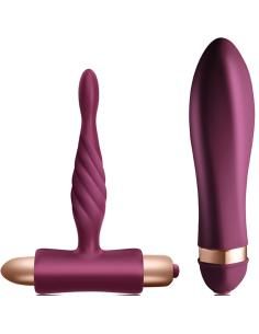 Climaximum - dare kit vibrador trenzado + plug anal principiantes