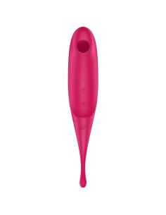 Satisfyer twirling pro estimulador y vibrador - rojo 2