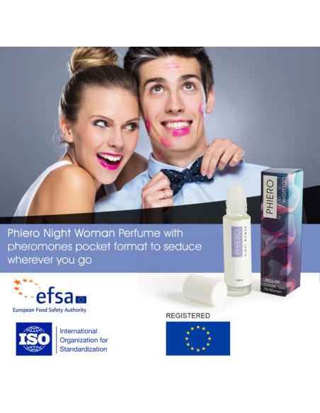 500 cosmetics - phiero night woman perfume feromonas con roll-on