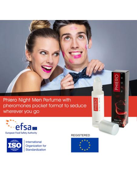 500 cosmetics - phiero night man perfume feromonas hombre con roll-on