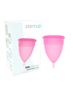 Stercup - copa menstrual fda silicona rosa - talla s 2