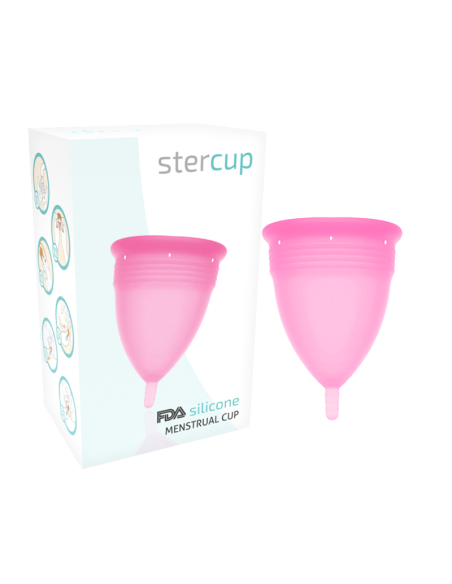 Stercup - copa menstrual fda silicona rosa - talla s