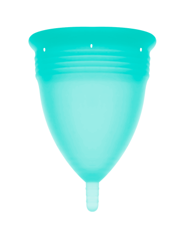 Stercup - copa menstrual fda silicona aquamarina - talla s