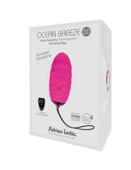 Adrien lastic - ocean breeze 2.0 huevo vibrador recargable control remoto rosa
