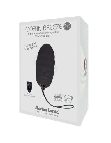 Adrien lastic - ocean breeze 2.0 huevo vibrador recargable control remoto negro