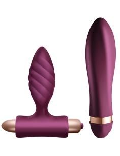 Climaximum - desire kit vibrador + plug anal trenzado