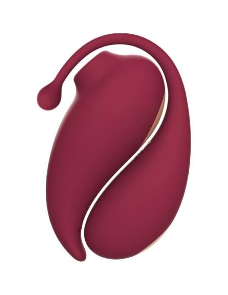 Adrien lastic - inspiration succionador clÍtoris + huevo vibrador rojo - app gratuita