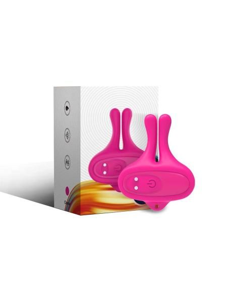 Armony - pinzas para pezones magnÉtica con vibraciÓn forma conejo rosa