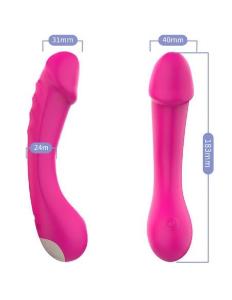 Armony - dildo vibrador punto g silicona fucsia