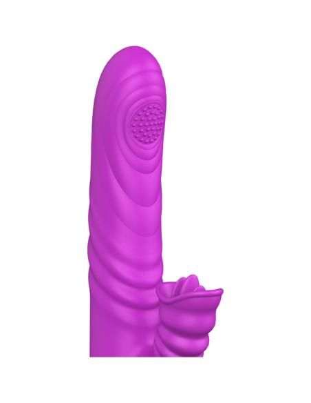 Armony - angelia vibrador multifuncion con lengua estimuladora efecto calor violeta