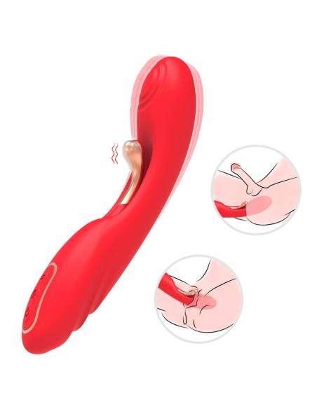 Armony - vibrador con lengua oscilante rojo