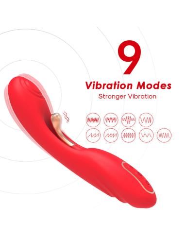Armony - vibrador con lengua oscilante rojo