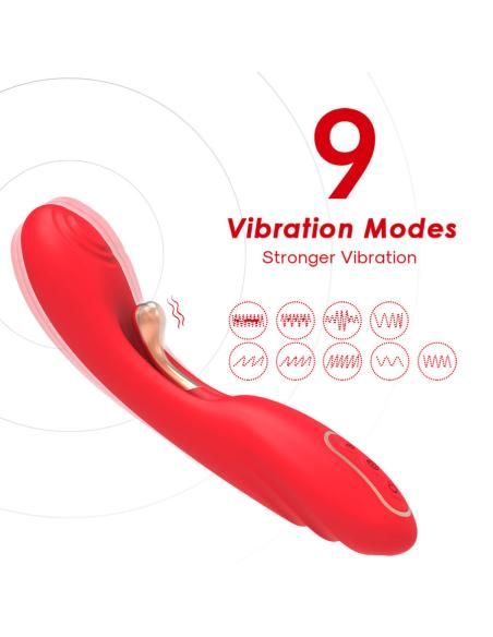 Armony - vibrador con lengua oscilante rojo