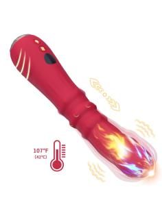 Armony - dildo vibrador estimulador punto a termoajustable rojo 2