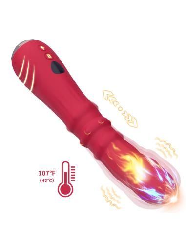 Armony - dildo vibrador estimulador punto a termoajustable rojo
