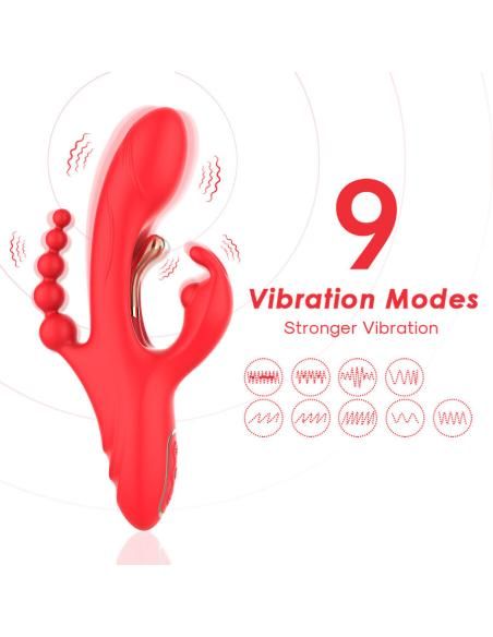 Armony - vibrador estimulador punto g y clÍtoris rojo