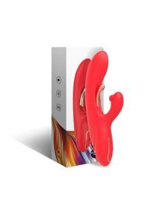 Armony - vibrador estimulador punto g y clÍtoris con lengua oscilante rojo