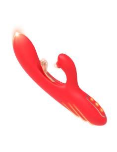 Armony - vibrador estimulador punto g y clÍtoris con lengua oscilante rojo 2