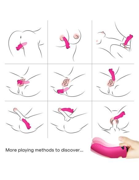 Armony - aurora vibrador dedal fucsia