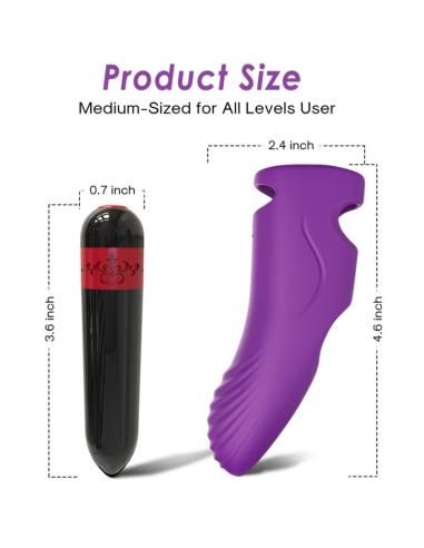 Armony - aurora vibrador dedal violeta