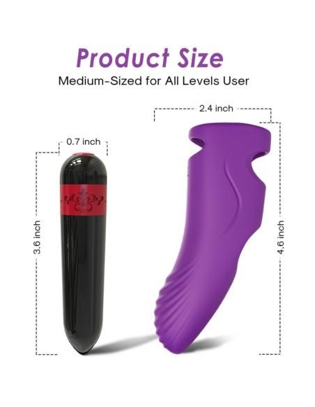 Armony - aurora vibrador dedal violeta