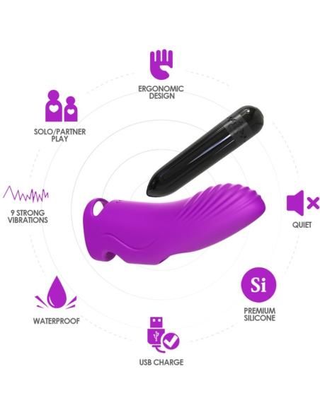 Armony - aurora vibrador dedal violeta