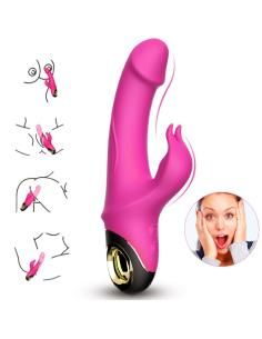 Armony - meteror dildo vibrador rabbit rotador fucsia 2