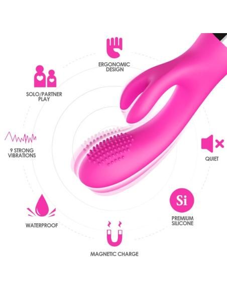Armony - vibrador rabbit fucsia