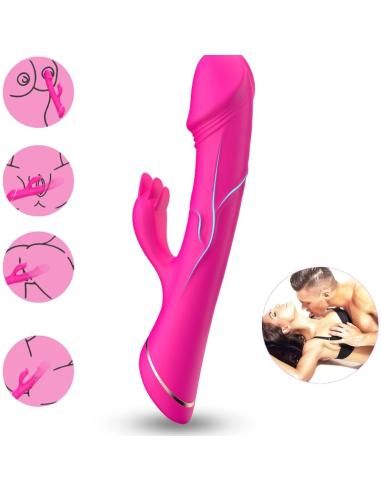 Armony - dildo vibrador rabbit silicona fucsia