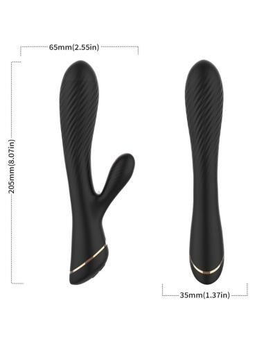 Armony - vibrador rabbit silicona negro