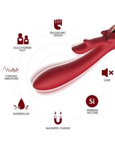 Armony - elk vibrador rabbit curvo red