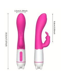 Armony - happy vibrador & estimulador rabbit fucsia 2