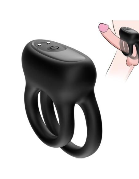 Armony - doble anillo vibrador negro