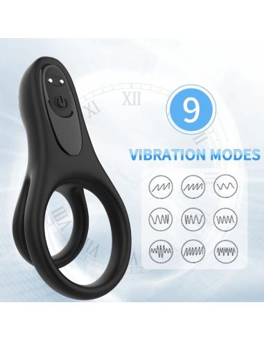 Armony - doble anillo vibrador negro