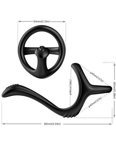 Armony - treasure anillo doble anal negro