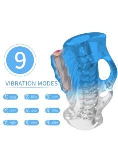 Armony - masturbator dedal & vibrador azul degradado