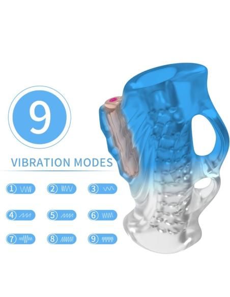 Armony - masturbator dedal & vibrador azul degradado