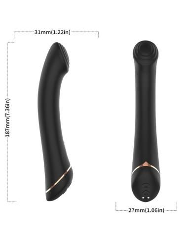 Armony - vibrador cabeza plana silicona negro