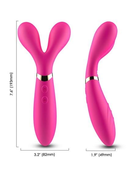 Armony - y-wand masajeador & vibrador cabeza doble fucsia
