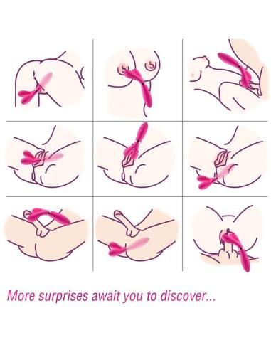 Armony - y-wand masajeador & vibrador cabeza doble fucsia